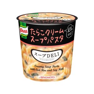 【まとめ買い】味の素 クノール スープDELI たらこクリームスープパスタ（豆乳仕立て） 44.7g×18カップ（3ケース）