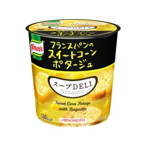 【まとめ買い】味の素 クノール スープDELI フランスパンのスイートコーンポタージュ 29.3g×6カップ（1ケース）