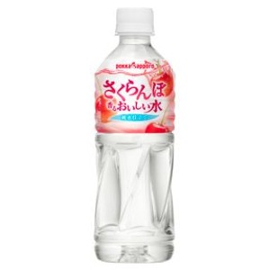 【まとめ買い】ポッカサッポロ さくらんぼ香る おいしい水 ペットボトル 500ml×24本（1ケース）