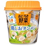 【まとめ買い】アサヒフーズ おどろき野菜 鶏しおタンメン 18カップ入り（3ケース）