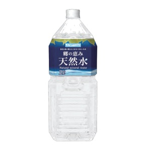 【まとめ買い】郷の恵み　天然水　ペットボトル　2L(2000ml)　2ケース12本入り（ケース販売）ナチュラルミネラルウォーター