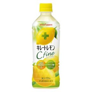 【まとめ買い】ポッカサッポロ キレートレモン Cファイン ペットボトル 500ml　24本入り（1ケース）