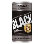 【まとめ買い】ポッカサッポロ ポッカコーヒー ブラック 185g 缶 30本入り（1ケース）