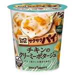 【まとめ買い】ポッカサッポロ じっくりコトコト サクサクパイ チキンのクリーミーポタージュ （カップ） 29.6ｇ×24カップ【6カップ×4ケース】