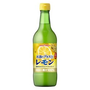 【まとめ買い】ポッカサッポロ お酒にプラス レモン 540ml 瓶 12本入り(1ケース)