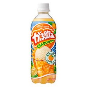 【まとめ買い】ポッカサッポロ がぶ飲み みかんソーダフロート 500ml ペットボトル 24本入り（1ケース）