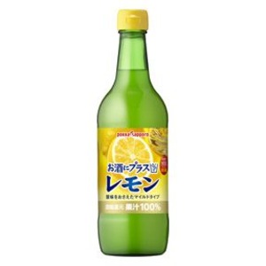 【まとめ買い】ポッカサッポロ お酒にプラス レモン 540ml 瓶 24本入り【12本×2ケース】