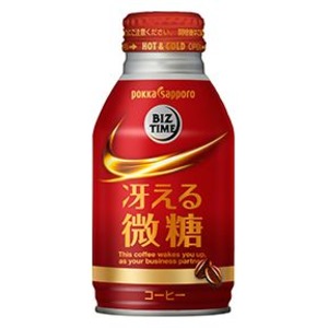 【まとめ買い】ポッカサッポロ ビズタイム 冴える微糖 275g ボトル缶 24本入り（1ケース）