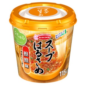 【まとめ買い】エースコック スープはるさめ 担担味 33g×24カップ（6カップ×4ケース）