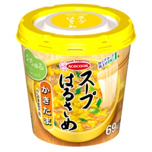 【まとめ買い】エースコック スープはるさめ かきたま 20g×24カップ（6カップ×4ケース）