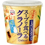 【まとめ買い】永谷園 スープで食べるグラノーラ じゃがいものポタージュ 32g×24カップ（6カップ×4ケース）