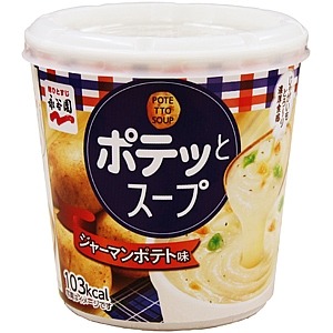 【まとめ買い】永谷園 ポテッとスープ ジャーマンポテト味 26.2g×24カップ（6カップ×4ケース）
