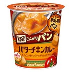 【まとめ買い】ポッカサッポロ じっくりコトコト こんがりパン バターチキンカレー （カップ） 35.1ｇ×18カップ（6カップ×3ケース）