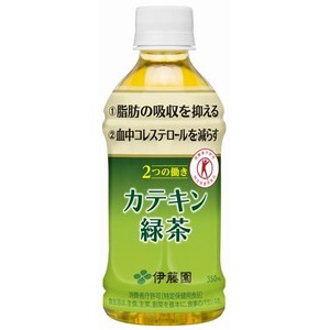 【まとめ買い】伊藤園 2つの働き カテキン緑茶 PET 350ml×24本（1ケース）