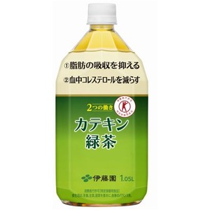 【まとめ買い】伊藤園 2つの働き カテキン緑茶 PET 1.05L×12本（1ケース）