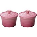 ル・クルーゼ （Le Creuset） ラムカンS フタ付き ペアセット ローズクォーツ