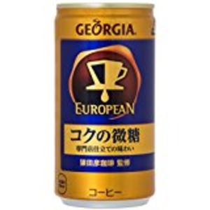 【まとめ買い】コカ・コーラ ジョージア ヨーロピアン コクの微糖 缶 185g×60本(30本×2ケース) 商品画像