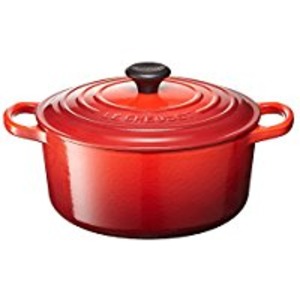 ル・クルーゼ （Le Creuset） シグニチャー ココット・ロンド 16cm チェリーレッド