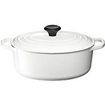 ル・クルーゼ （Le Creuset） シグニチャー ココット・オーバル 25cm ホワイト