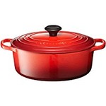 ル・クルーゼ （Le Creuset） シグニチャー ココット・オーバル 27cm チェリーレッド