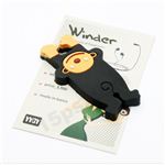 【化粧箱無】コードコントロール猿スッキリ持ち運ぶ♪ぐるぐるコード収納