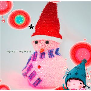 7色LEDライト雪たるま【グリー】