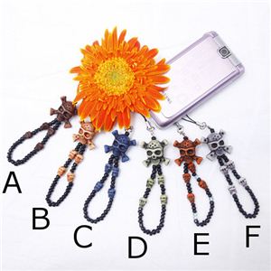 古美加工ドクロの携帯ストラップ【YWKLA】 A