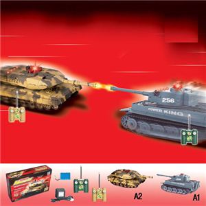 【正規品】HQ社508-10 憧れの乗り物を操縦できる♪戦車のラジコンカー A2（迷彩）
