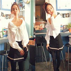 リボンのデザインが可憐でキュートなお嬢様スカート