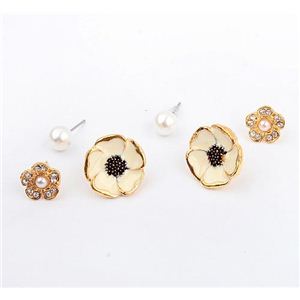 3点セット 別付けもできちゃうお花ピアス