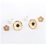 3点セット 別付けもできちゃうお花ピアス