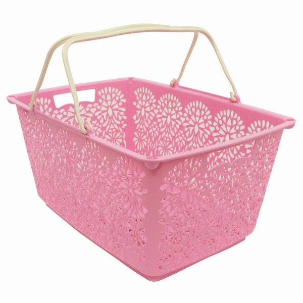 【全15色!日本製】MAHALO BASKET(マハロバスケット)ピンクチャーム MB018【おしゃれなマイバスケット】