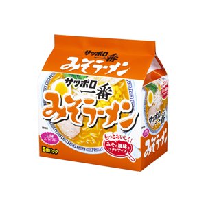 サッポロ一番　みそラーメン　5個パック×6P【1ケース・30食】