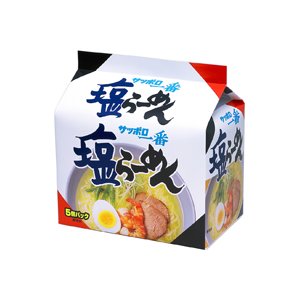 サッポロ一番　塩ラーメン　5個パック×6P【1ケース・30食】