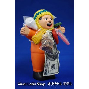 【エケコ人形15cm】ミックス色、人気サイズの15cm、色の指定ができません(ペルー直輸入) 商品写真1