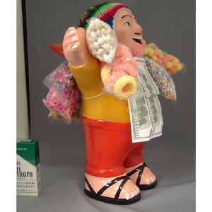 【特大エケコ人形30cm】ペルー製「限定モデル、ビッグサイズのエケコ人形です。」【色などのご指定は出来ません。】商売繁盛の福 