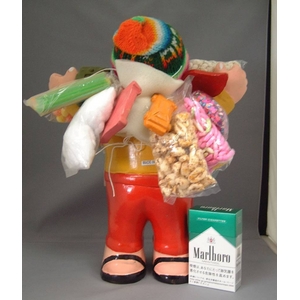 【特大エケコ人形30cm】ペルー製「限定モデル、ビッグサイズのエケコ人形です。」【色などのご指定は出来ません。】商売繁盛の福 