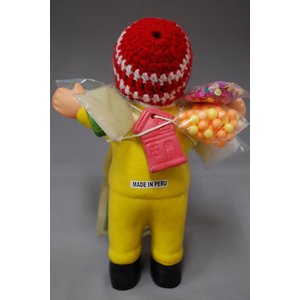 【エケコ人形18cm】L サイズのエケコ人形・色はイエロー（黄色） 当店限定モデル（ペルー直輸入）