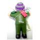 【エケコ人形19cm】L サイズのエケコ人形・色はグリーン（緑色） 当店限定モデル（ペルー直輸入） - 縮小画像3