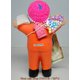 【エケコ人形19cm】 L サイズのエケコ人形・色はオレンジ（橙色） 当店モデル（ペルー直輸入） - 縮小画像3