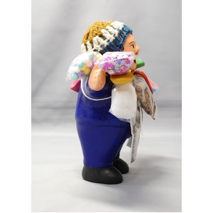 【エケコ人形15cm】 エケコ人形・色はブルー（青色） 当店モデル（ペルー直輸入）
