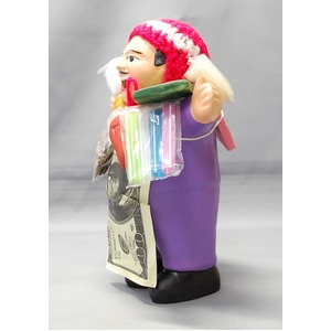 【エケコ人形15cm】 エケコ人形・色はパープル（紫色） （ペルー直輸入）