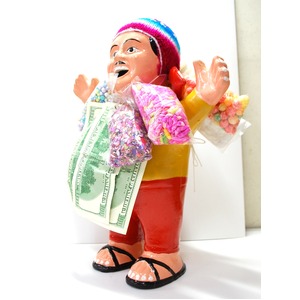 【特大エケコ人形35cm】ペルー製「現品・限定」ビッグサイズのエケコ人形です。商売繁盛の福  商品写真2
