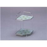 強化ガラス製コーナーラック