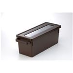 メディアコンテナ CDケース ブラウン