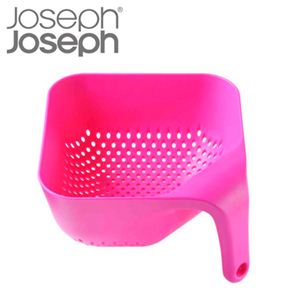 JosephJoseph（ジョゼフジョゼフ） スクエアコランダー 水切りかご ピンク