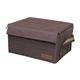 【フタ付き収納BOX】2個セット ストレリア ラックボックス Sサイズ ブラウン　［幅26.5×奥行21×高15］ - 縮小画像1