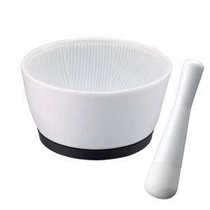 キントー KitchenTool 磁器製すり鉢（ すりこぎ ） - 拡大画像