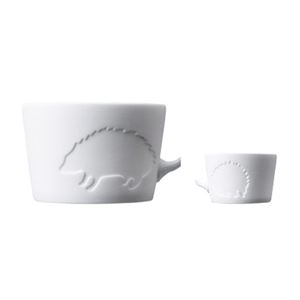 キントー Mugtail 磁器製マグカップ ハリネズミ - 拡大画像