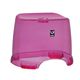 シンカテック アンティークリスタル 風呂椅子・丸湯桶セット ピンク - 縮小画像3
